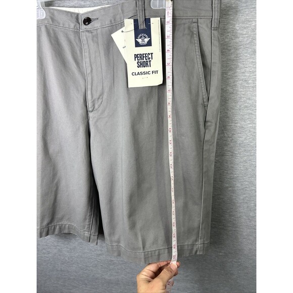 BNWT Dockers Perfect Short Classic Fit Mens 40 Gray 10" Inseam Security Pocket - Picture 14 of 14